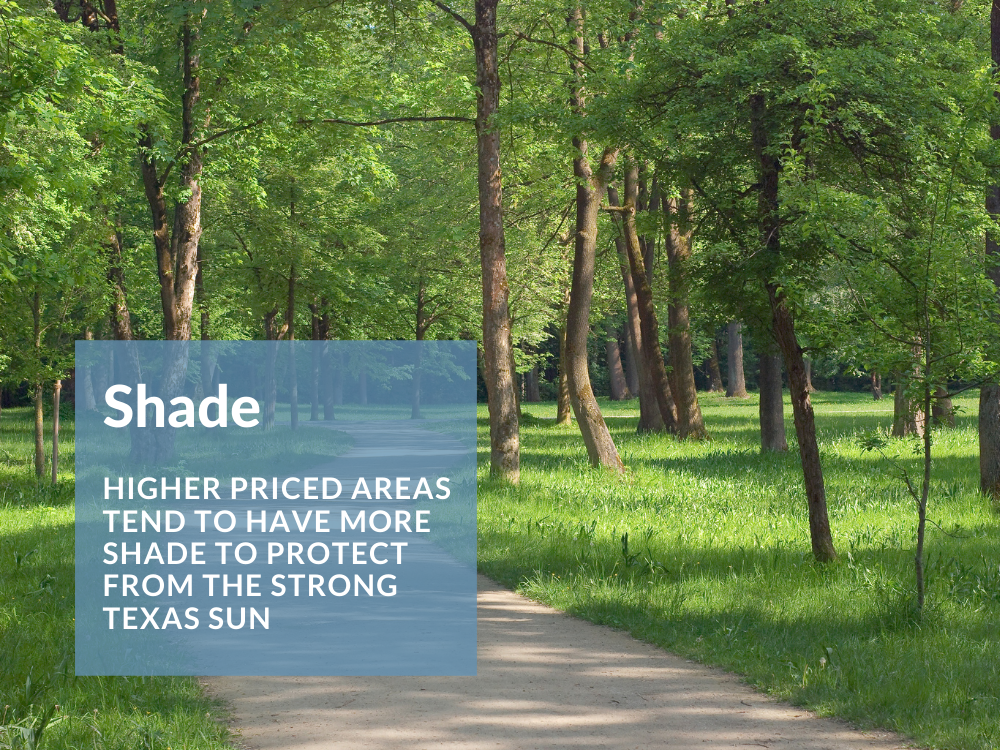 Is shade worth a premium?